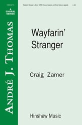 Wayfarin' Stranger SATB choral sheet music cover